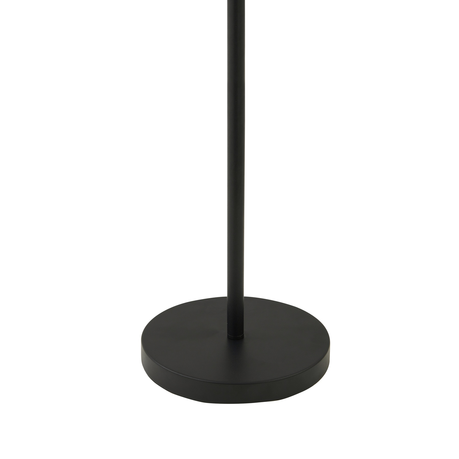 Lindby Candeeiro de pé LED recarregável Isason, preto, alumínio, Ø 11 cm