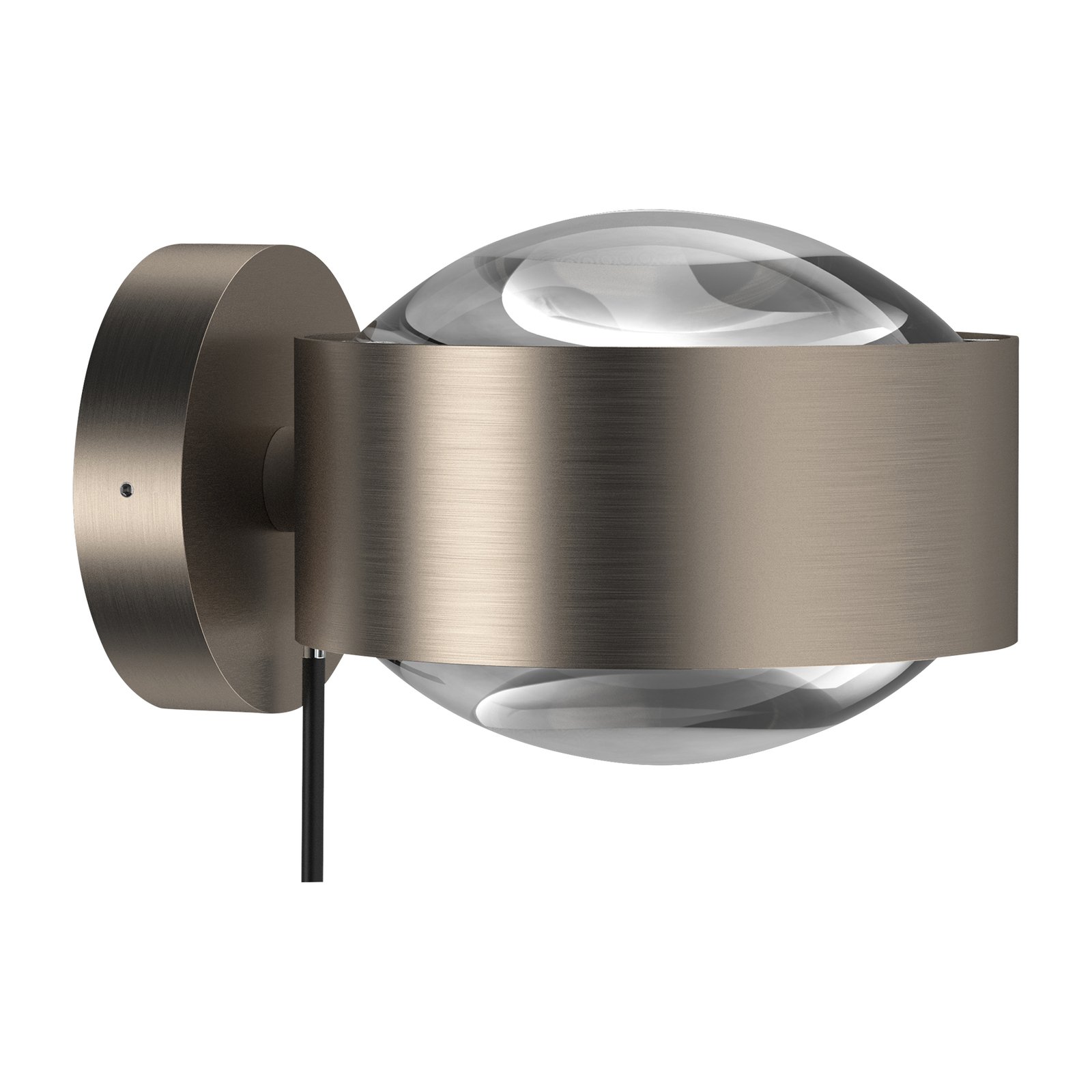 Puk Maxx Wall+ LED wall lamp rotatable, clear lenses