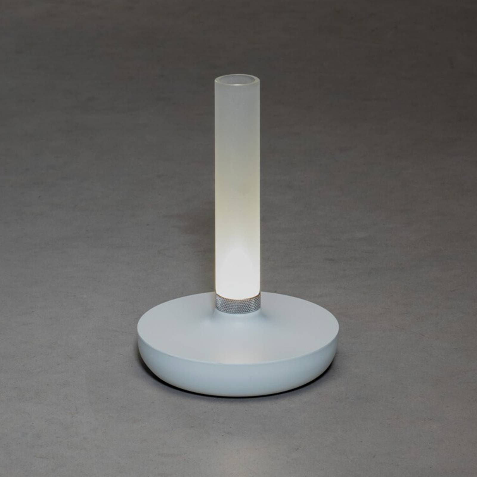 E-shop Stolová LED lampa Biarritz IP54 batéria CCT biela