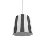 Dyberg Larsen hanging light Gry, grey/white, Ø 20 cm, metal