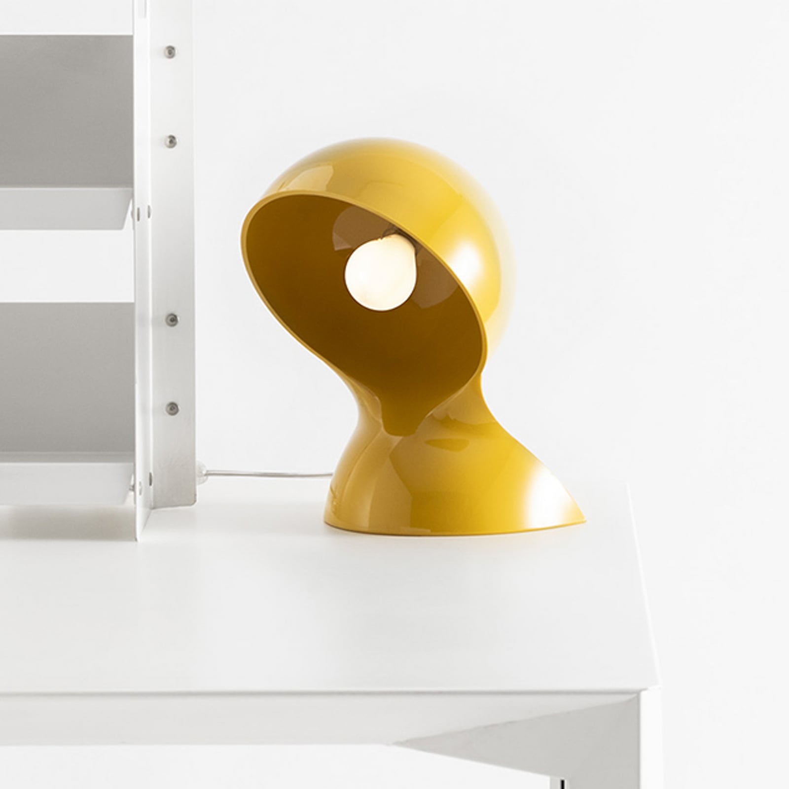 Lampe à poser Artemide Dalù, jaune, hauteur 26 cm, E14