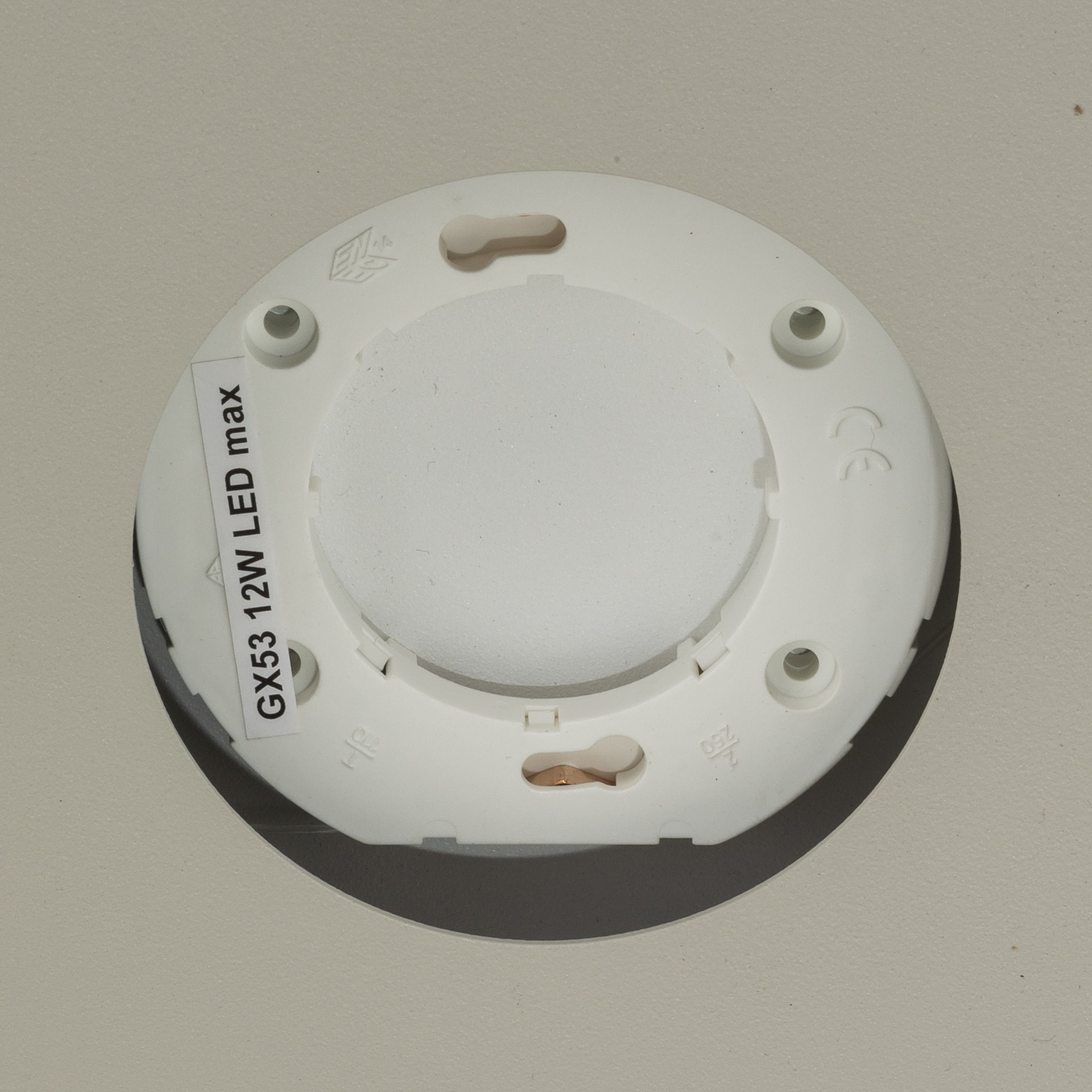 Deckenlampe Hero grau-beige, 55 x 12 cm, 3-fl., Metall GX53