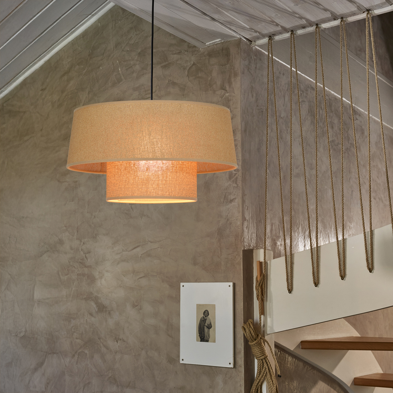 Mali viseći luster, Havana, Ø 38 cm, papir - Corep SAS