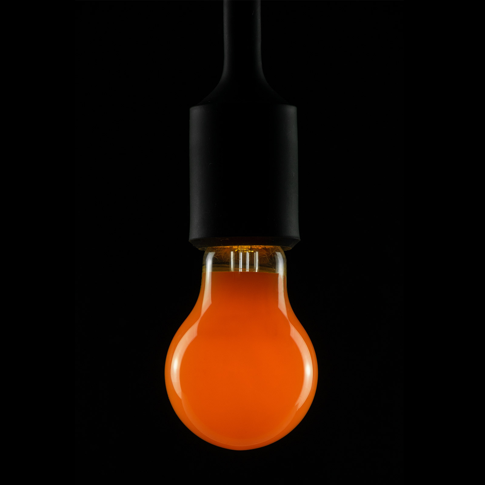 Lampe LED E27 2W orange à int variable
