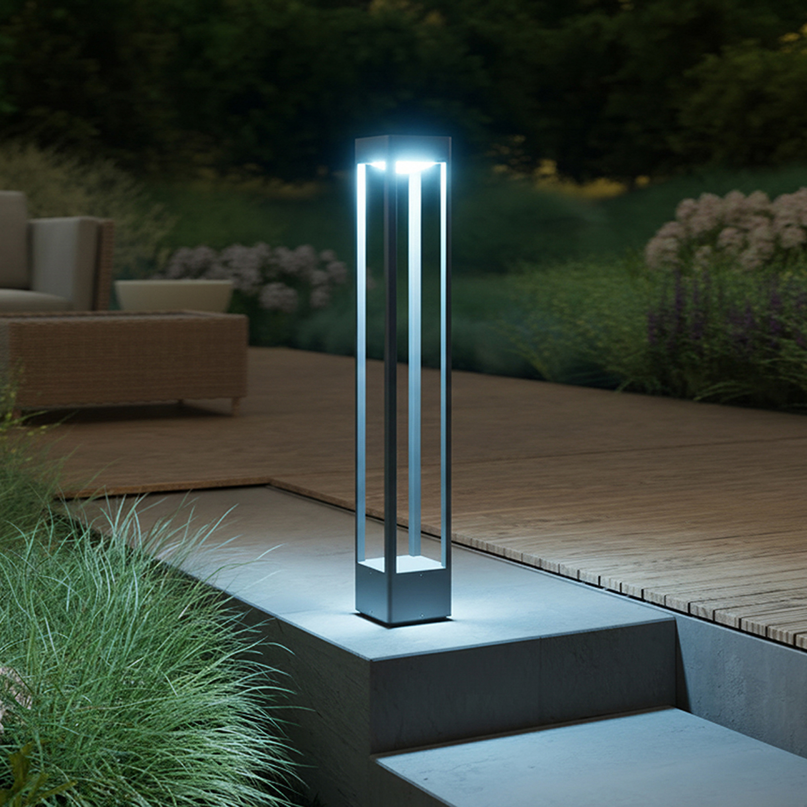 STEINEL LED tuinpadverlichting Stela C860, antraciet, IP65, RGBWW