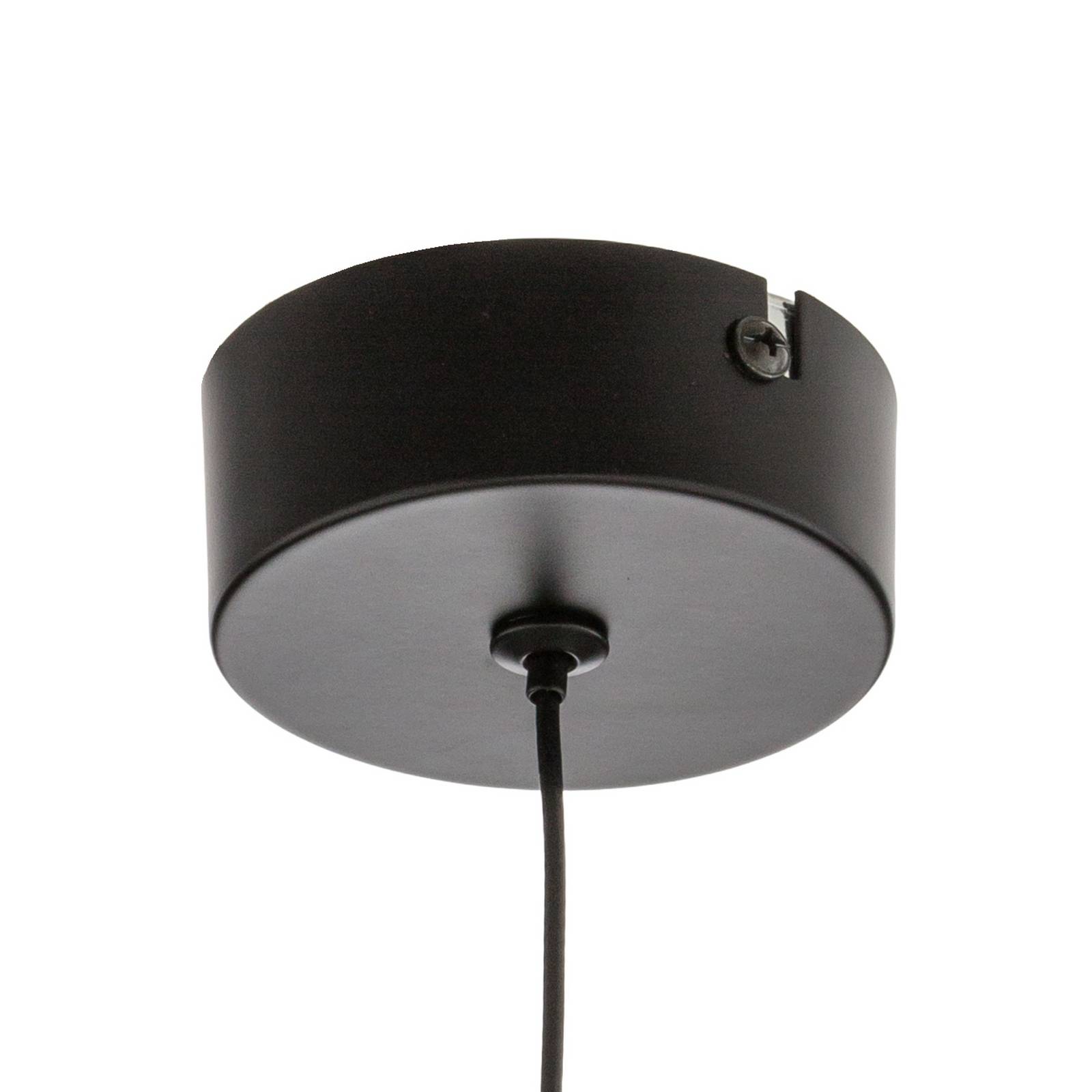 Lampa wisząca LED Vaso, szaro-dymna, Ø 18 cm, szkło