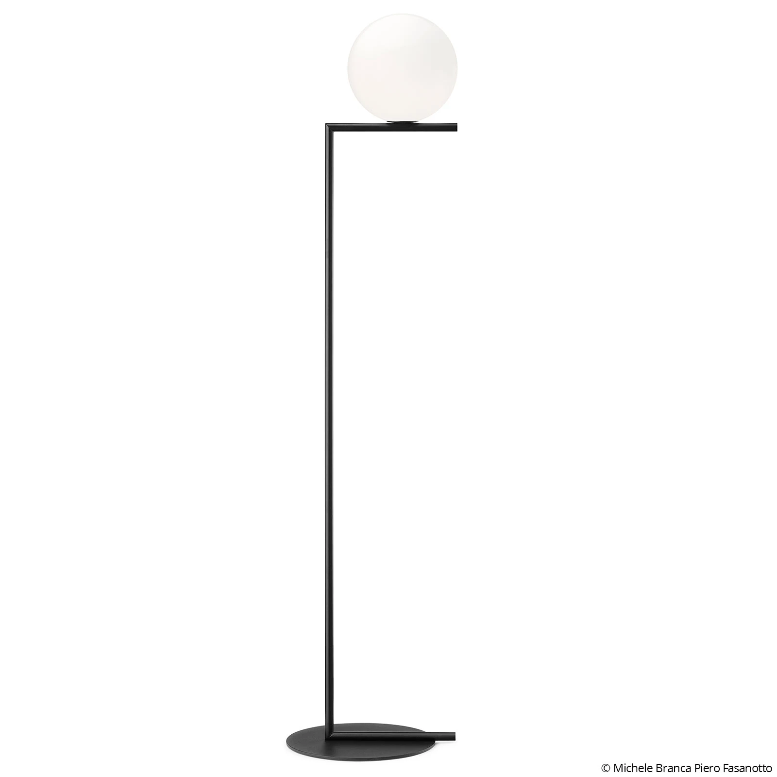 FLOS IC F1 álló világítás, fekete, Ø 20 cm