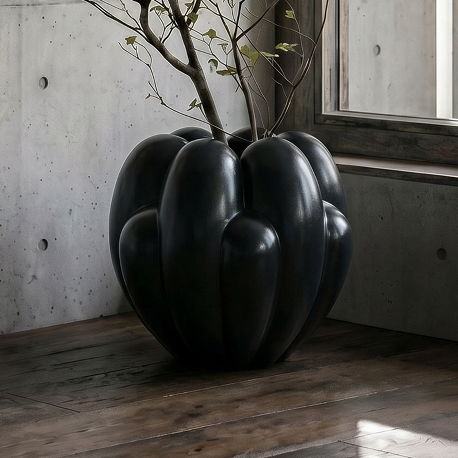 Bloom Vase dunkelgrün Höhe 44cm, Faserbeton - 101 Copenhagen Bloom Vase dunkelgrün Höhe 44cm, Faserbeton - 101 Copenhagen