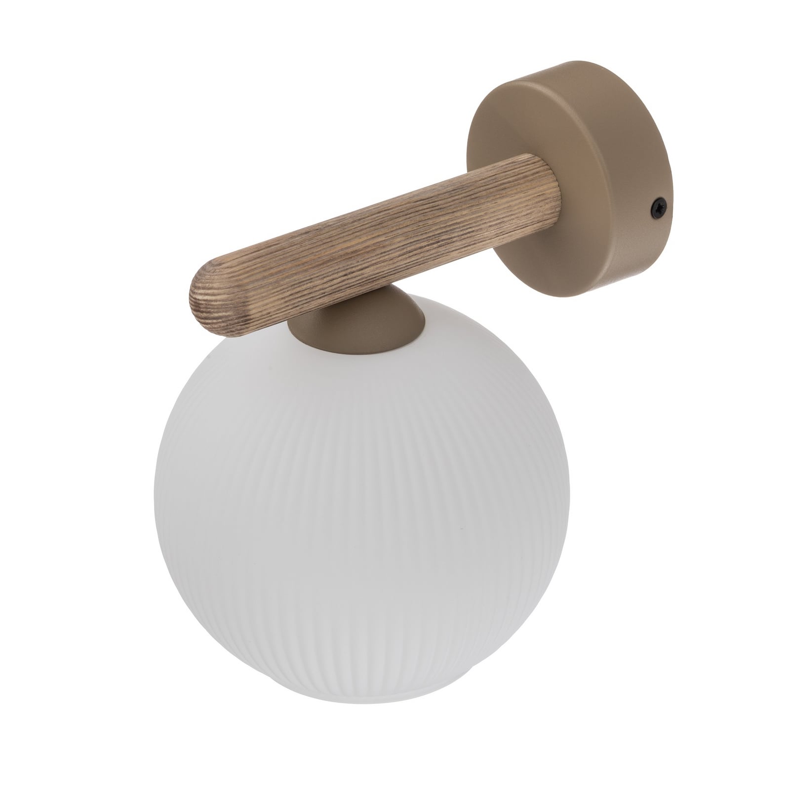 Væglampe Virlo, træ, opalglas, højde 20 cm, E14