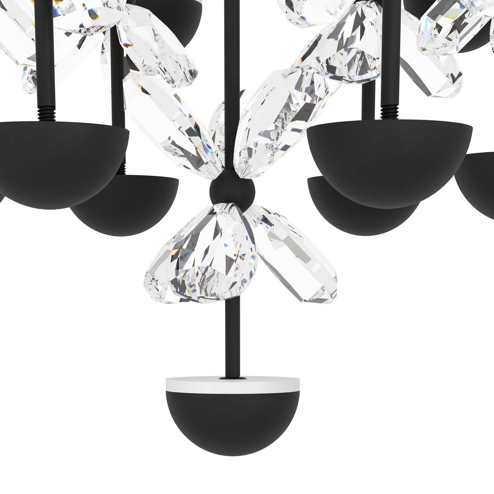 EGLO Stars Of Light Żyrandol LED Pianopoli czarny Ø 50 cm