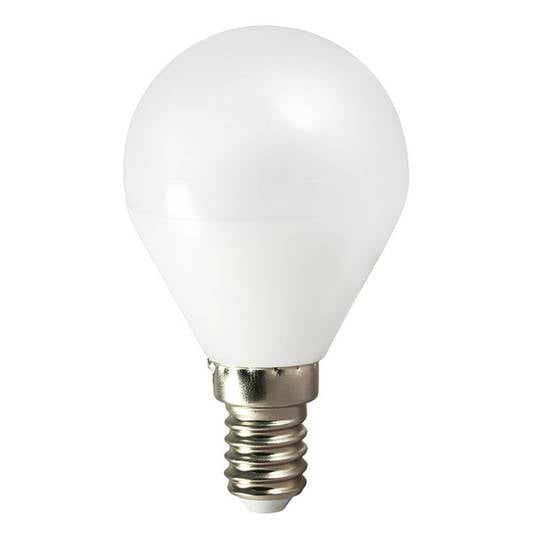 Ampoule LED goutte TEMA, E14, 5W, 2.700 K, AC/DC