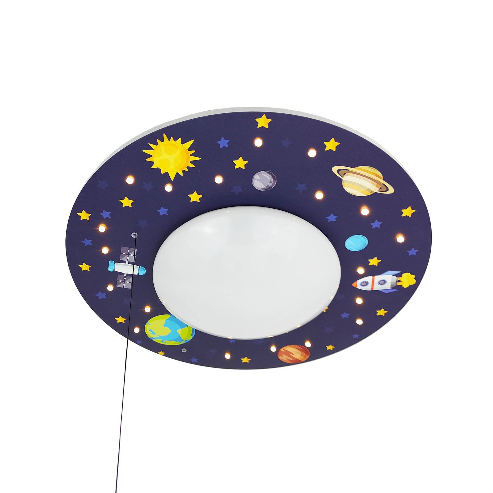 Deckenleuchte Weltall mit LED-Sternenhimmel