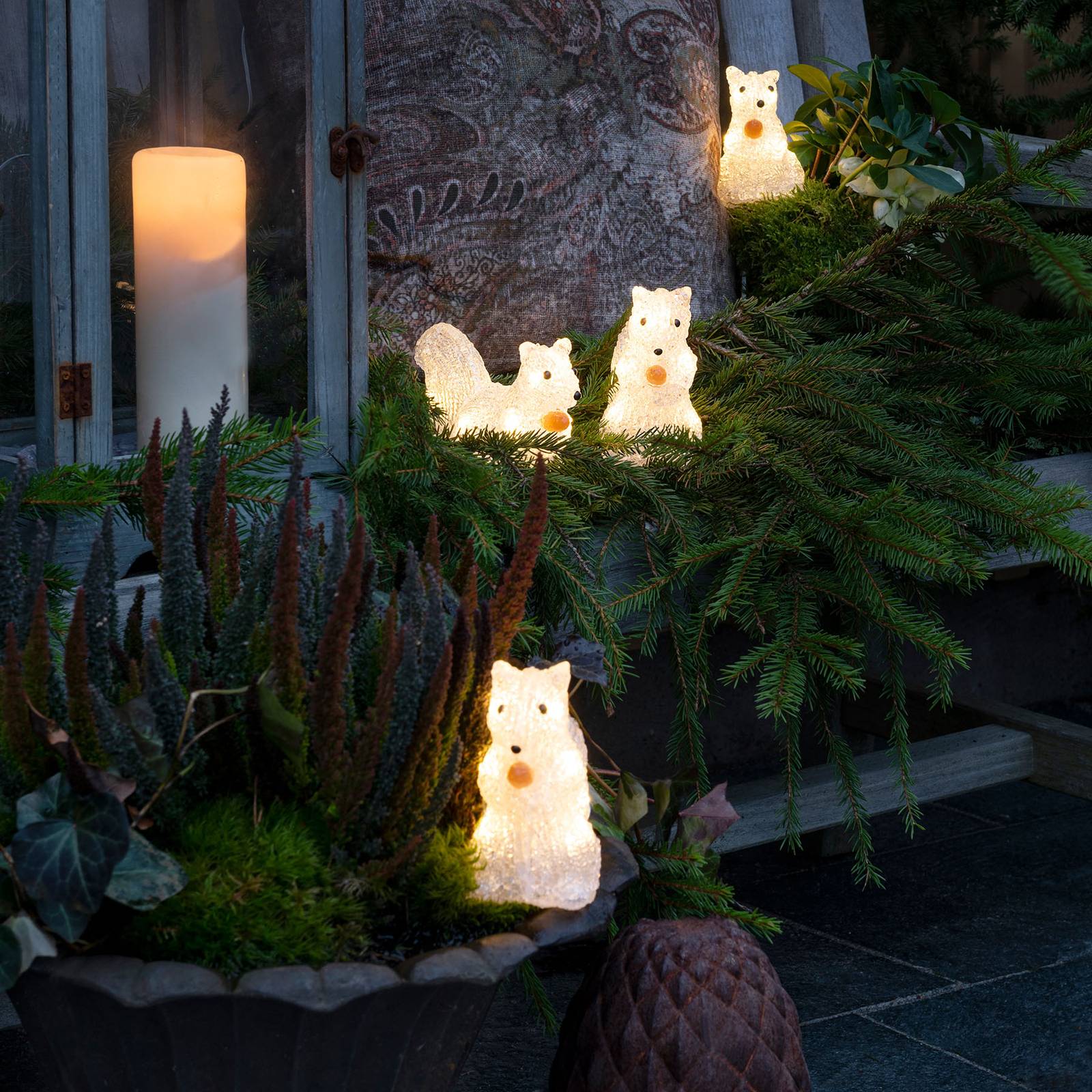 *For X-Mas*: LED-Figur “Eichhörnchen” aus Acryl, 5er-Set (Kopie) Lampenwelt