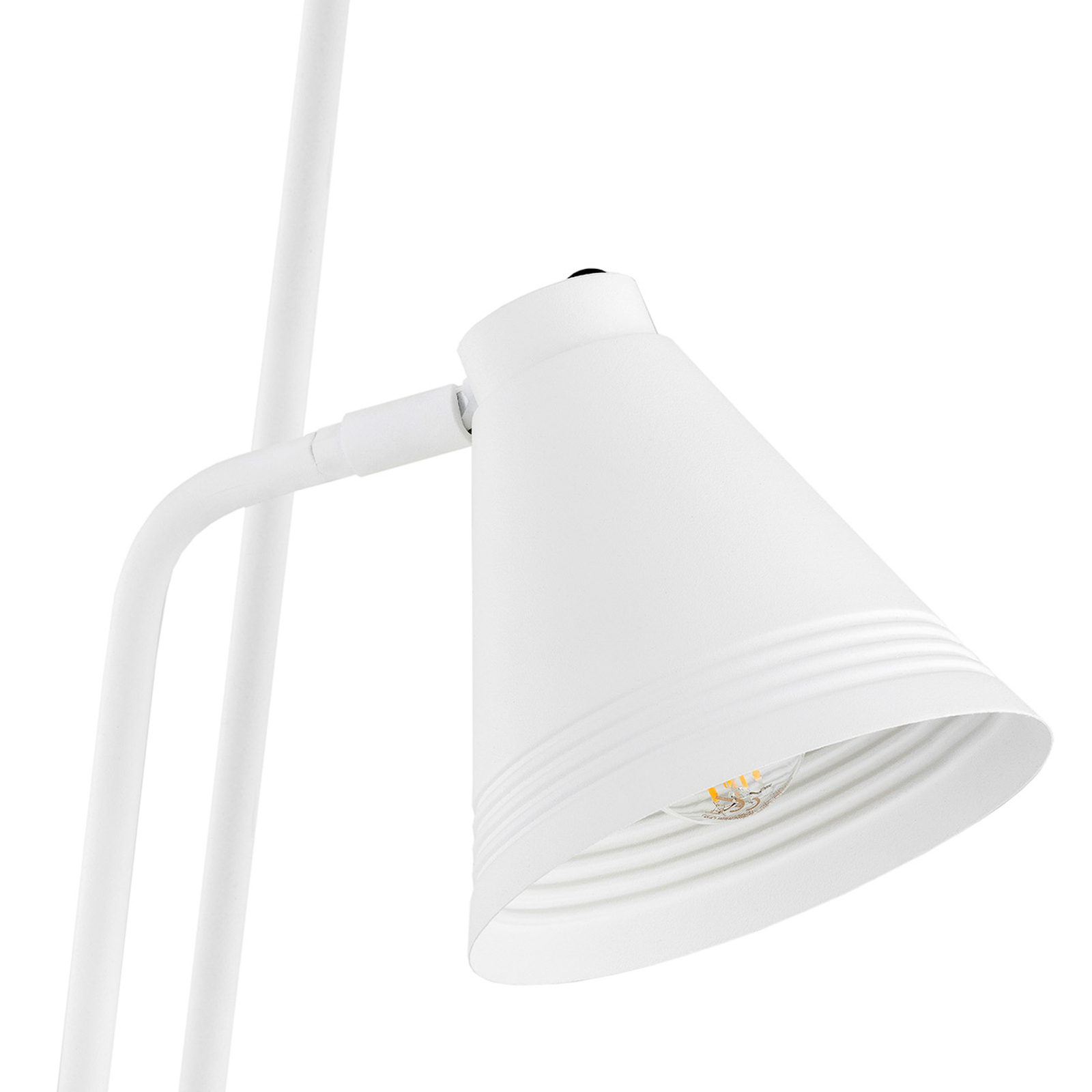 Avalone floor lamp, 2-bulb, white