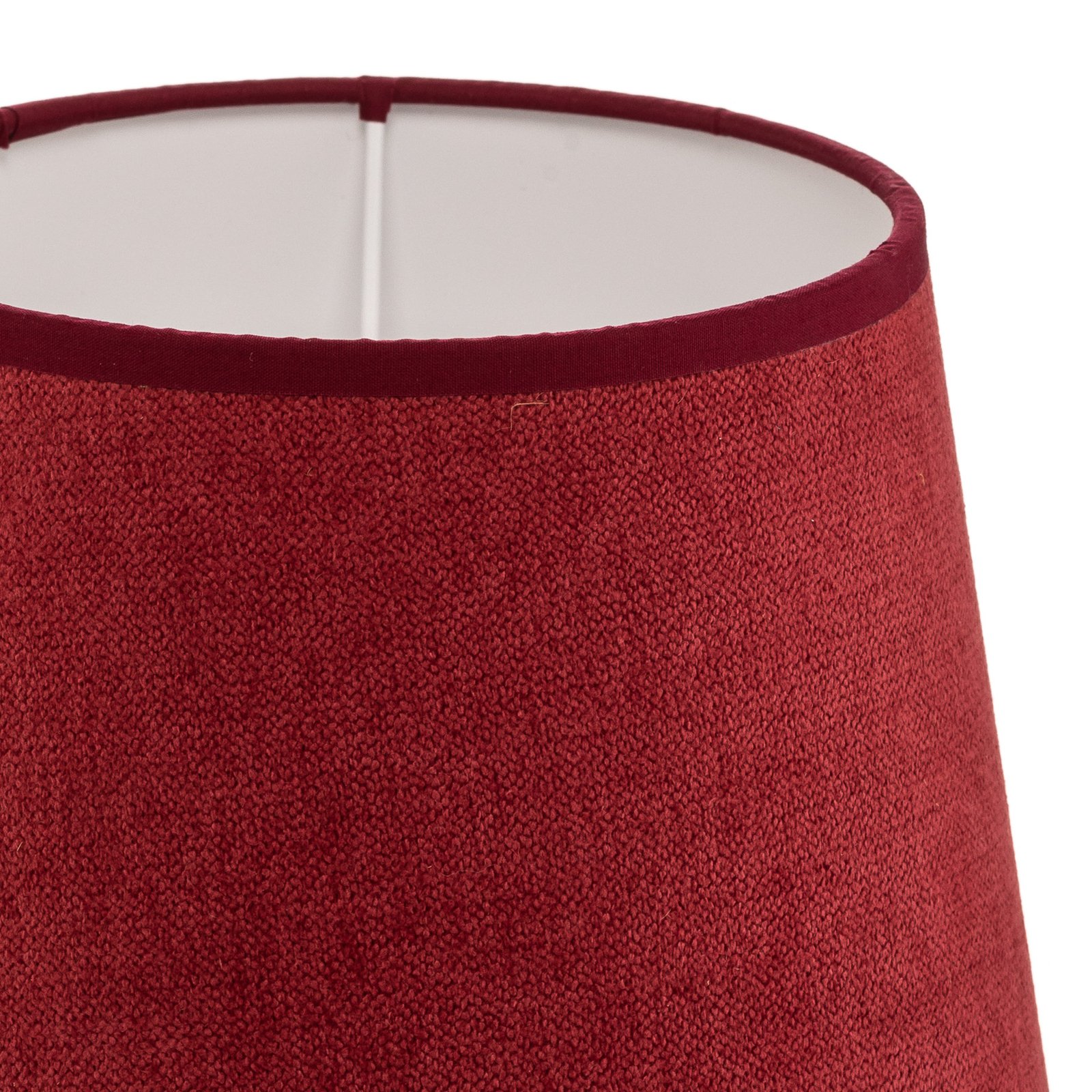Classic S lampshade, woven, red