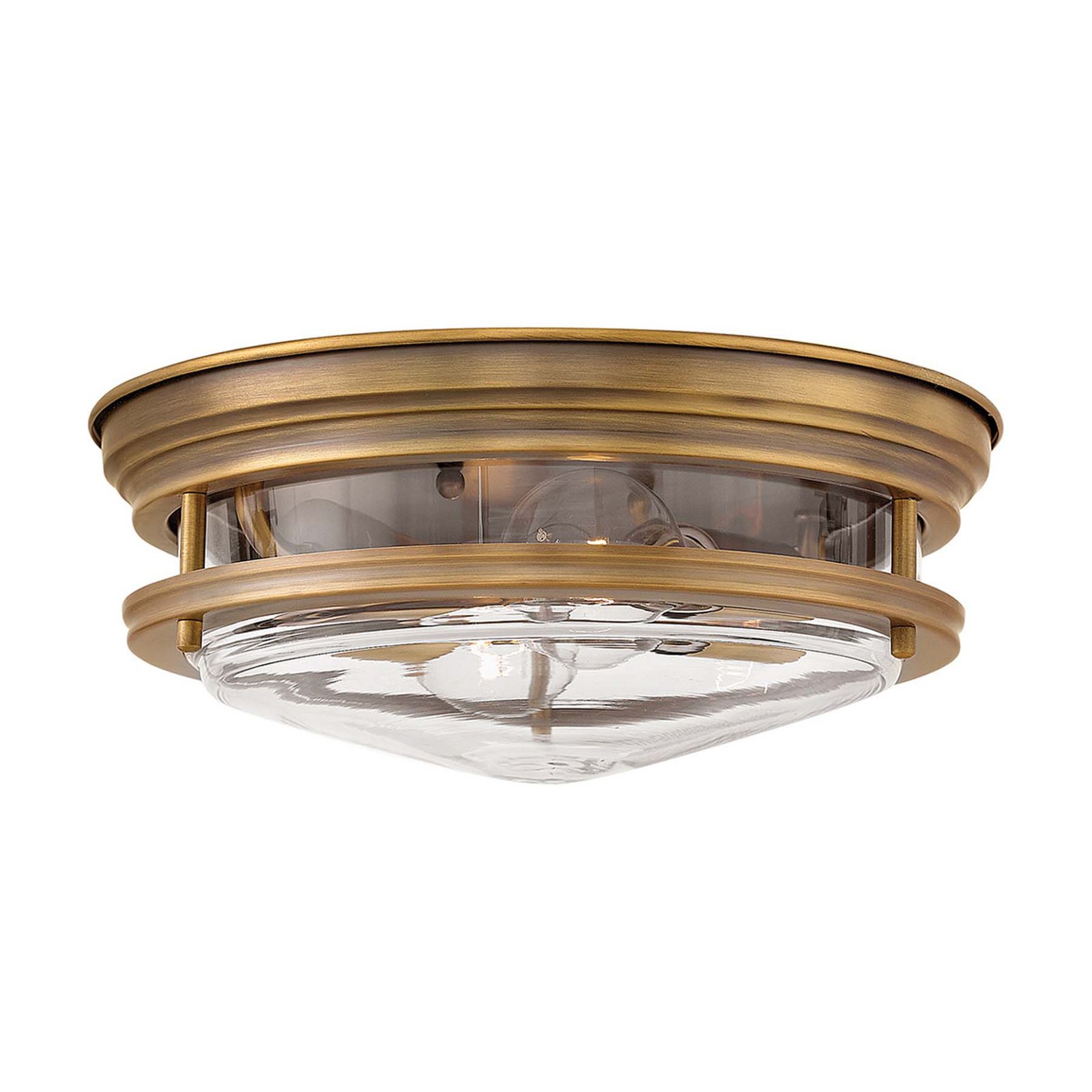 Hadrian udendørs loftslampe, bronze/klar
