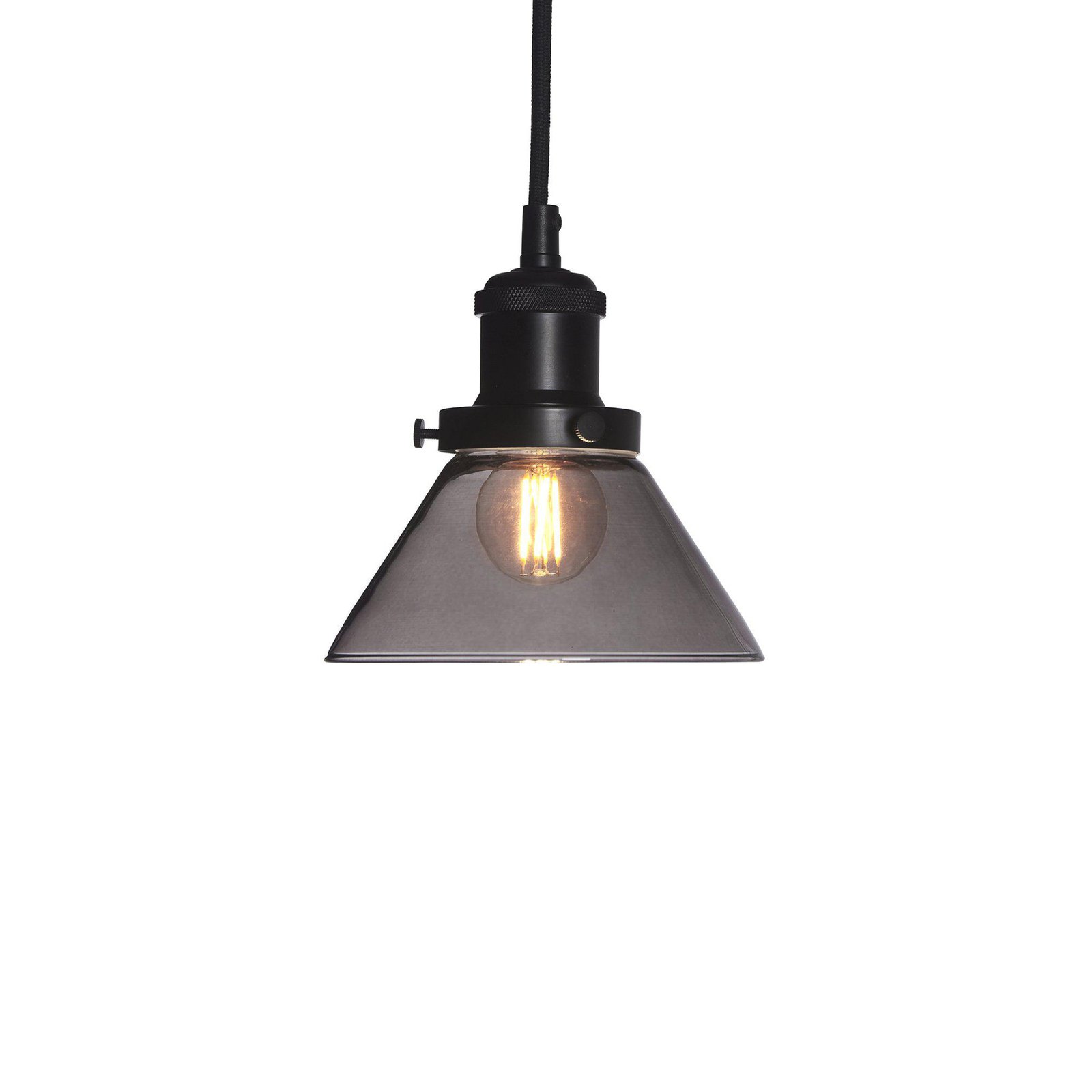 Lampa wisząca PR Home August, czarna, Ø 15 cm