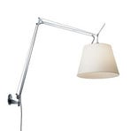 Tolomeo Mega Nástěnné Svítidlo s Switch ø420 Aluminium s White - Artemide