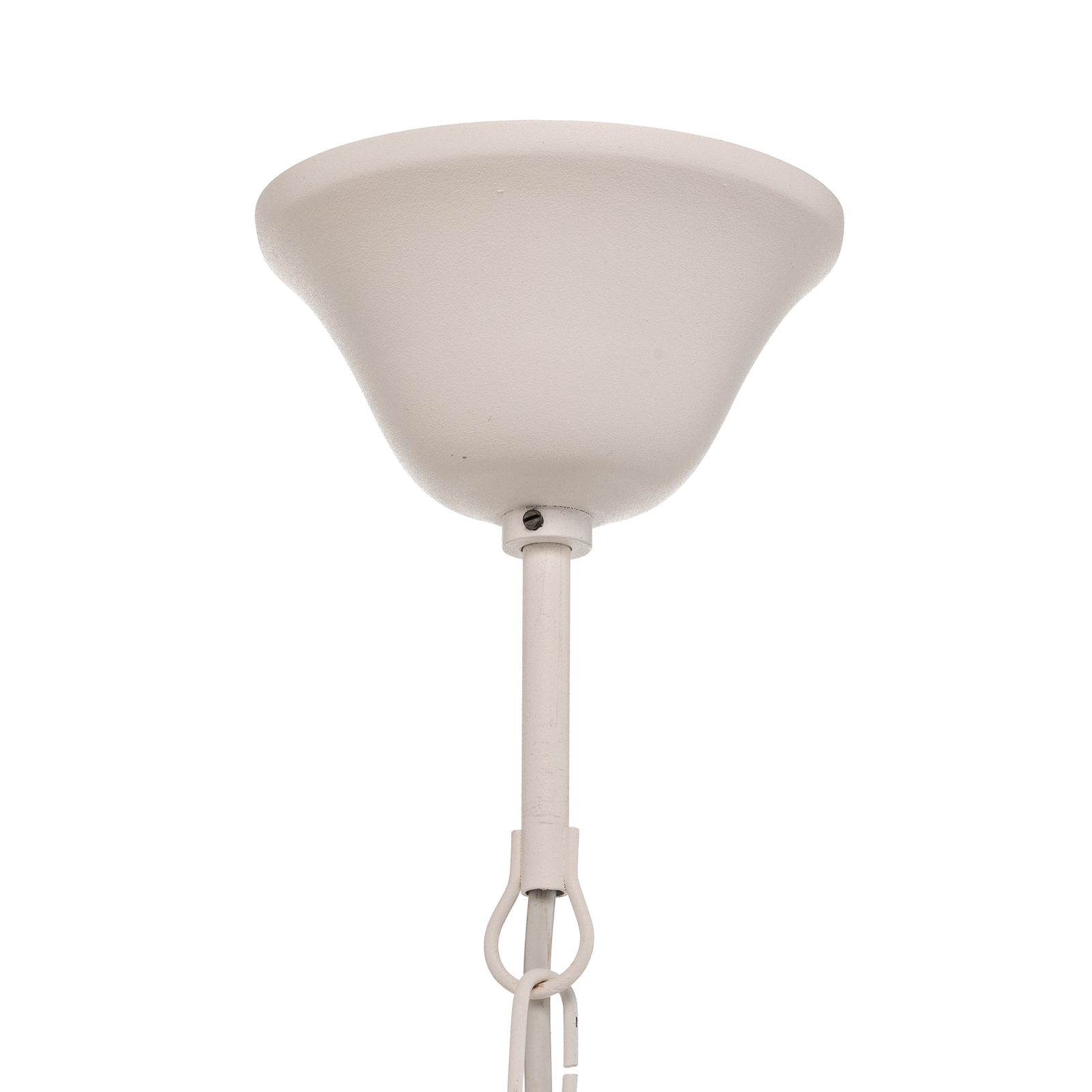 Kandela chandelier, five-bulb, white