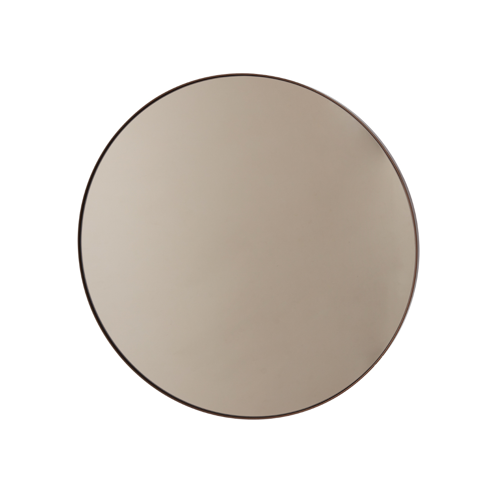 AYTM Circum mirror, brown, Ø 70 cm, glass, MDF wood