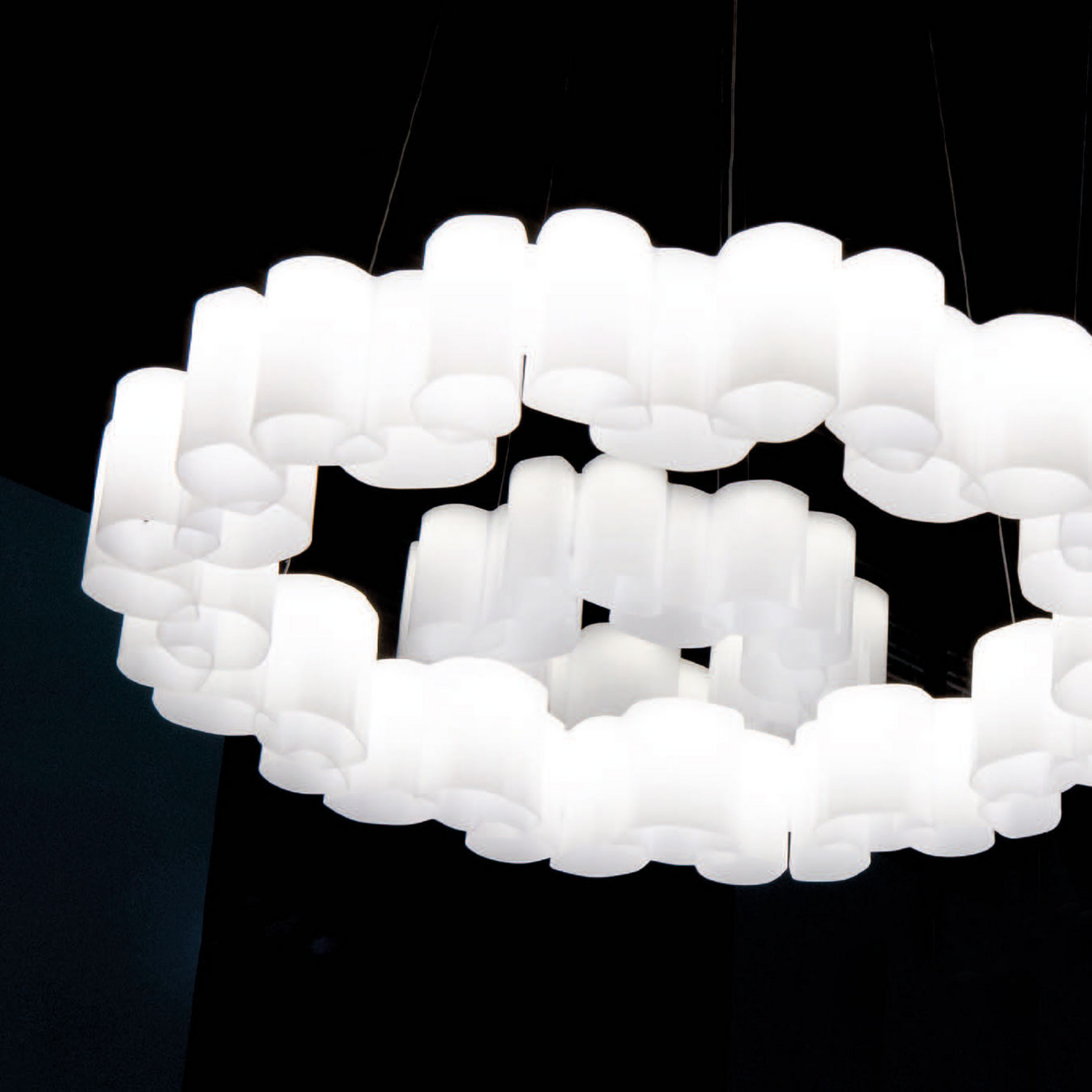 Honey LED-pendellampe, dæmpbar, rund, 58 cm - Stilnovo