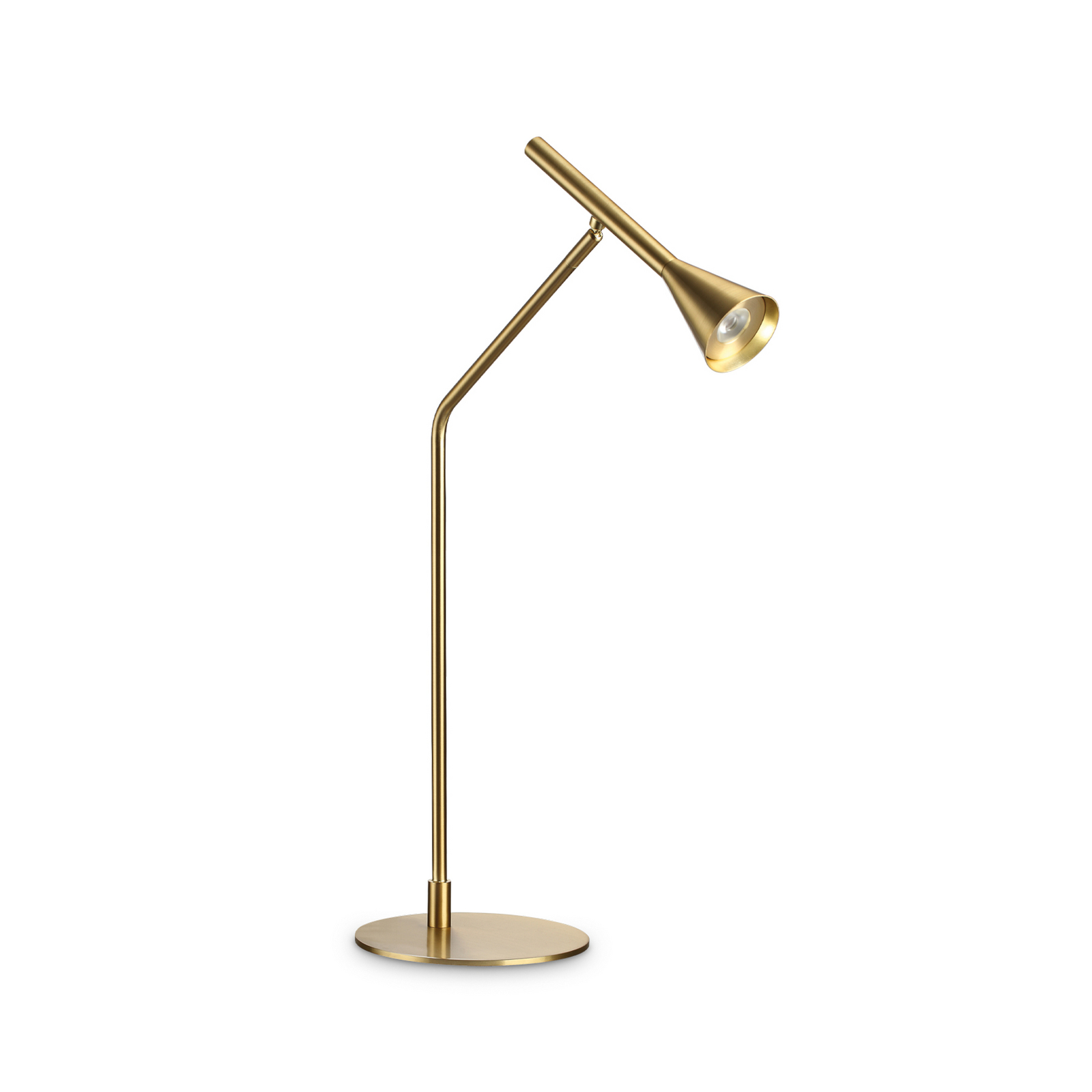 Stolová LED lampa IDEAL LUX Diesis, mosadz, výška 65 cm, stmievač Stolová LED lampa IDEAL LUX Diesis, mosadz, výška 65 cm, stmievač