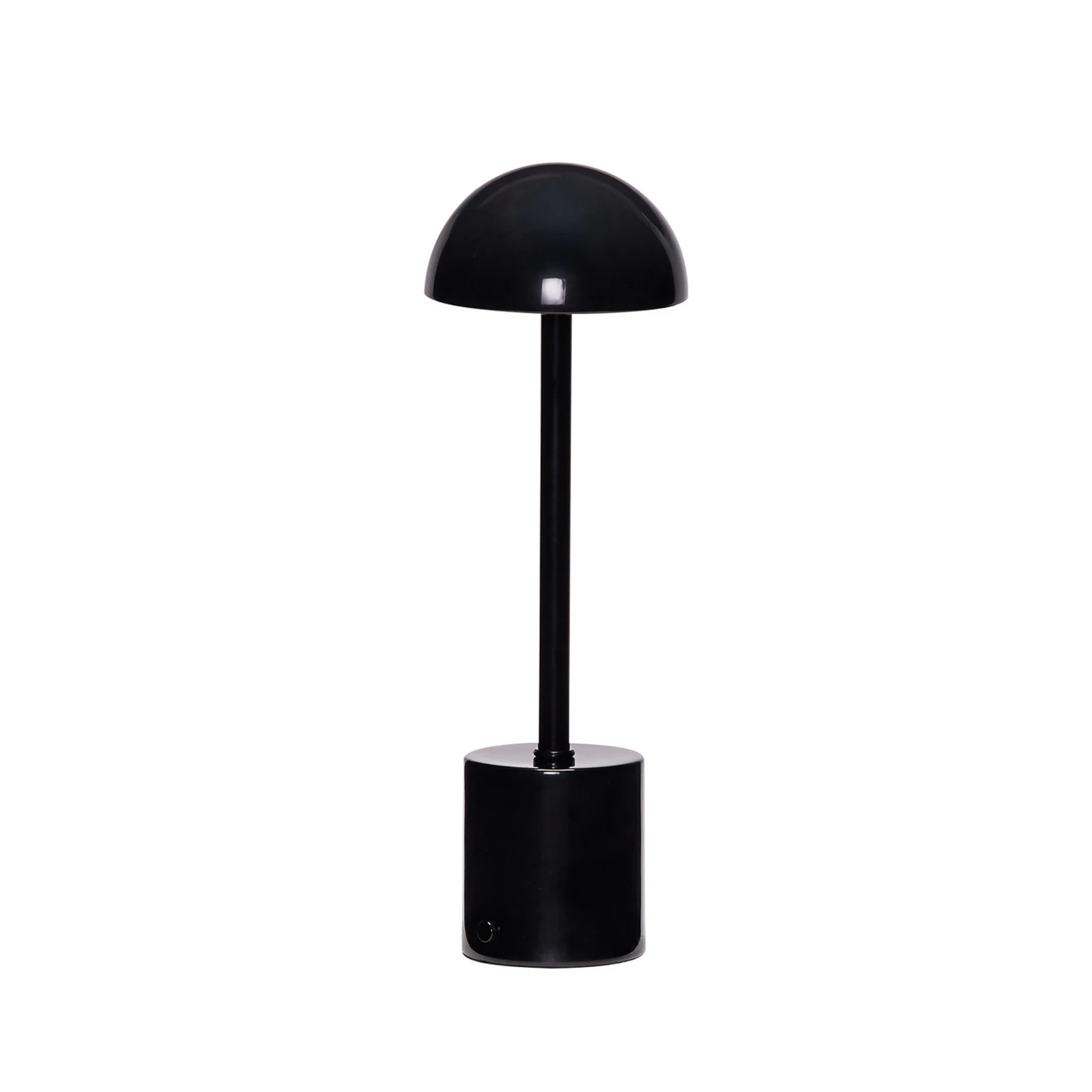 Candeeiro de mesa LED a bateria Taten, preto, altura 30 cm, metal