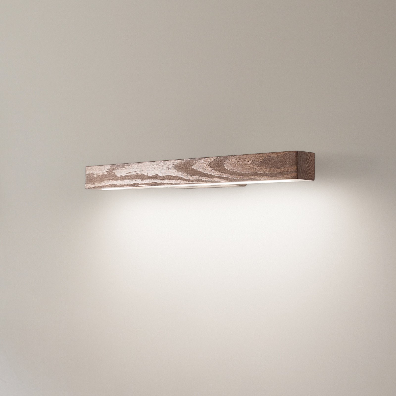 TK Lighting Aplică LED din lemn Teo nuc 46 cm 3000 K - Camera de zi / sufragerie