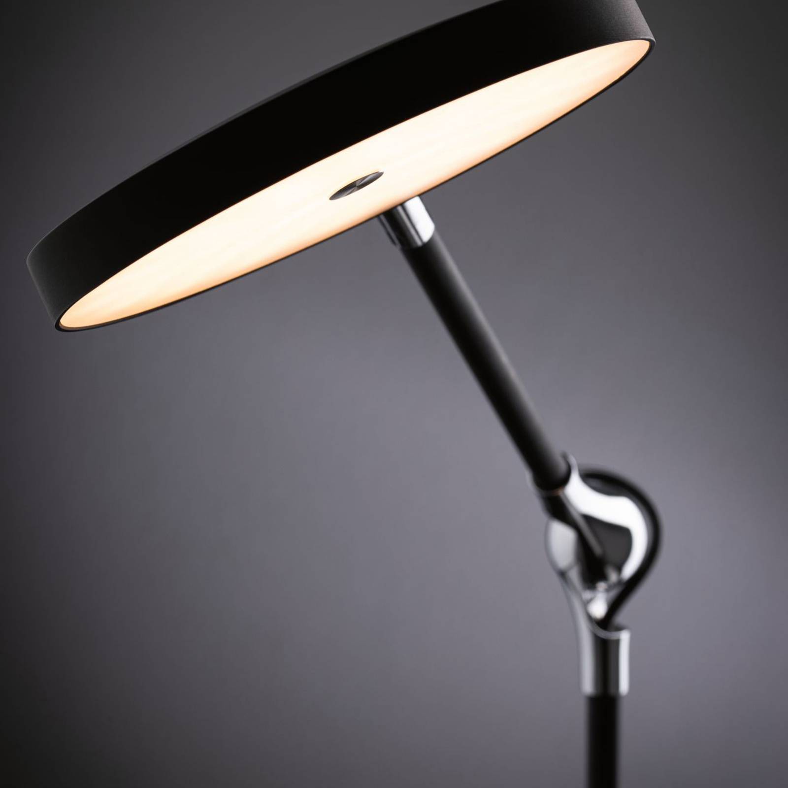 Paulmann Numis LED table lamp, charging function, for Workroom / Office, aluminium, plastic, 11 W, energy efficiency: A+, W: 18 cm, H: 44 cm