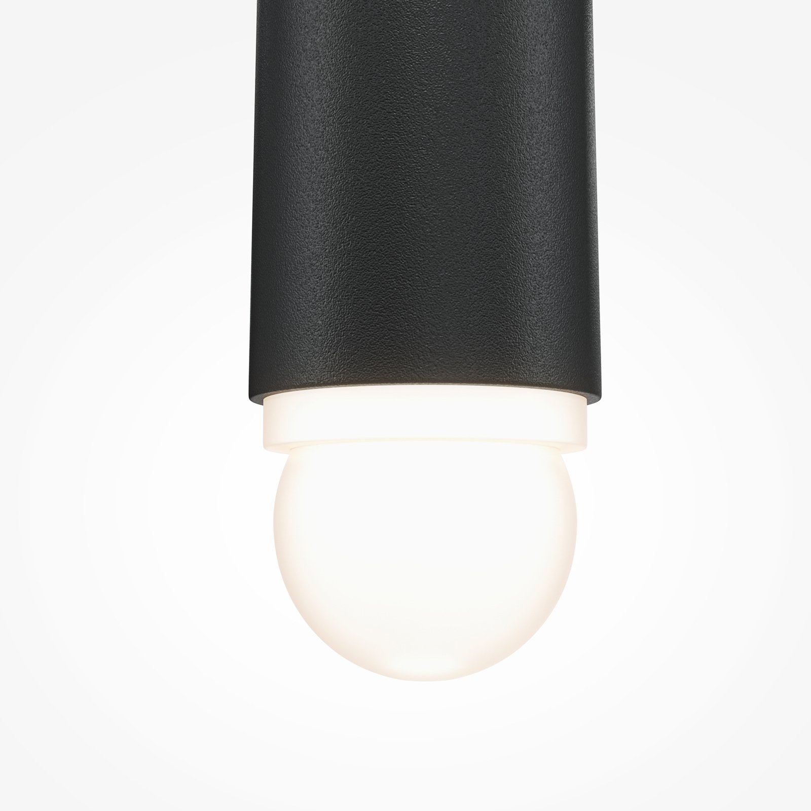 Lámpara colgante LED Maytoni Cascade, negra, 1 luz