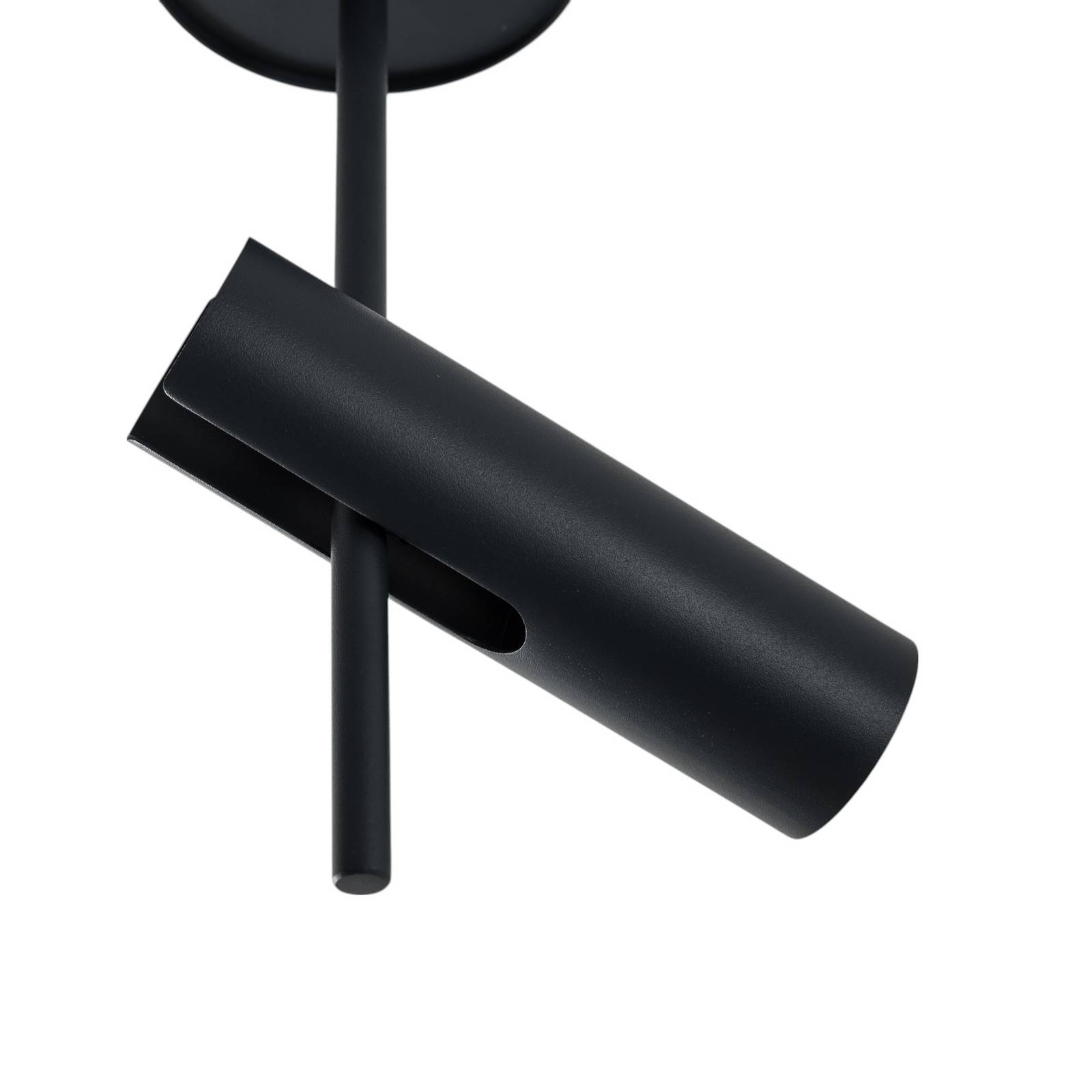 Deckenspot Leda 1, anthrazit, 1-flammig, Stahl, Höhe 34 cm günstig online kaufen