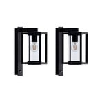 Lucande outdoor wall lamp Ferda, set of 2, hanging, sensor, E27