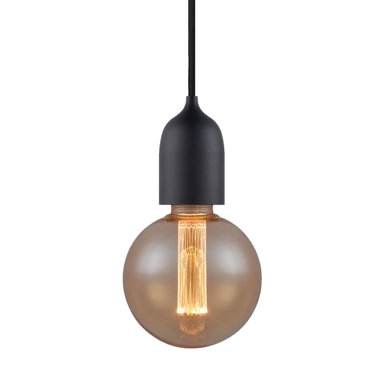 Závesné svietidlo CLASSIC, čierna, Ø 5 cm, kovová, E27 – Halo Design