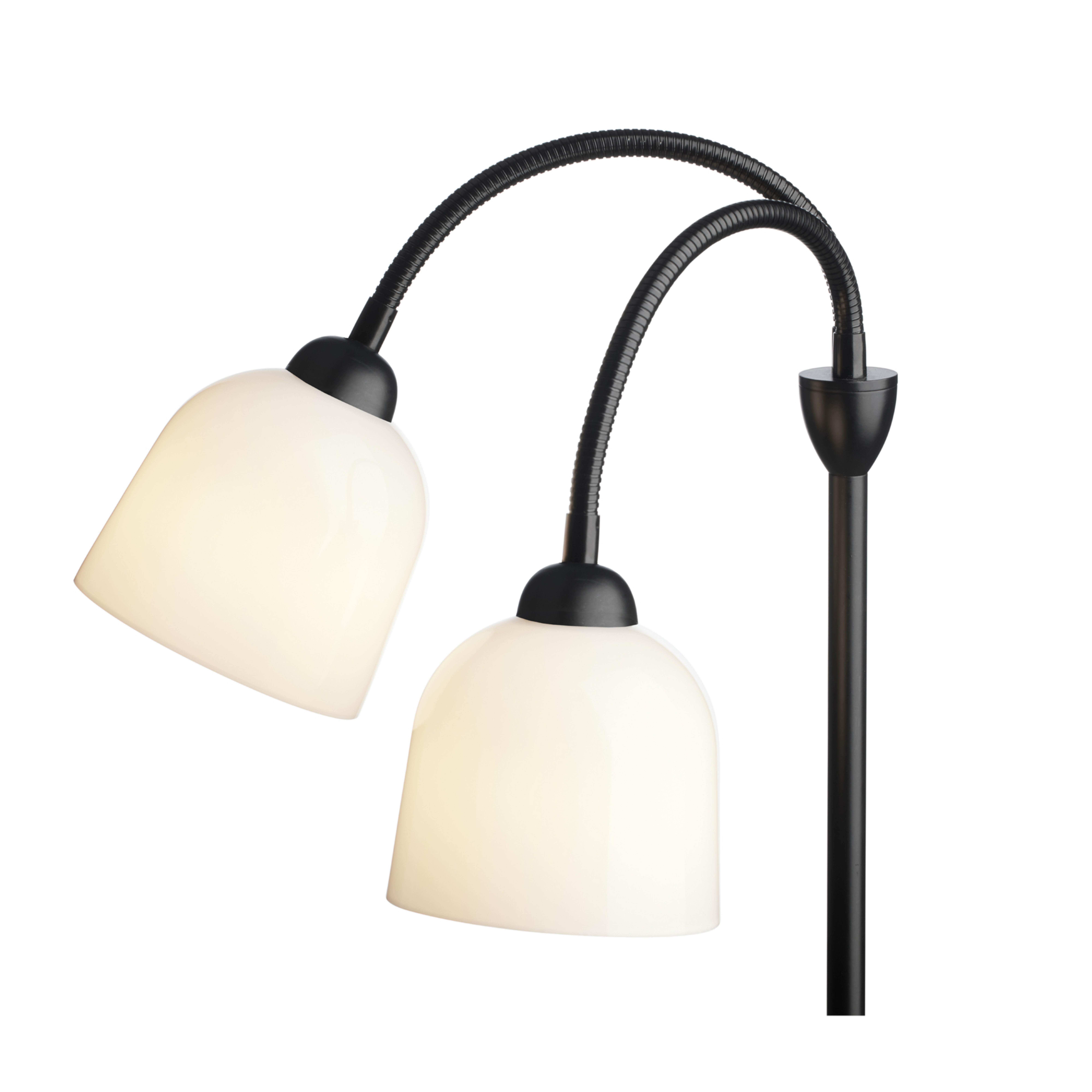 Lampe sur pied GLOW, noir, hauteur 130 cm, à 2 lampes - Halo Design
