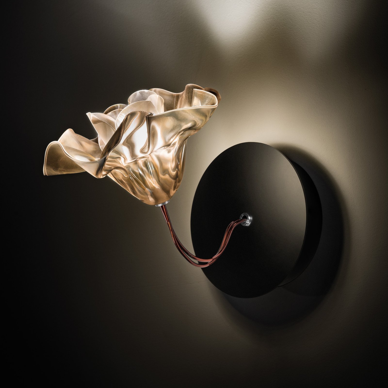 Lafleur Wandleuchte Black/Golden - Slamp