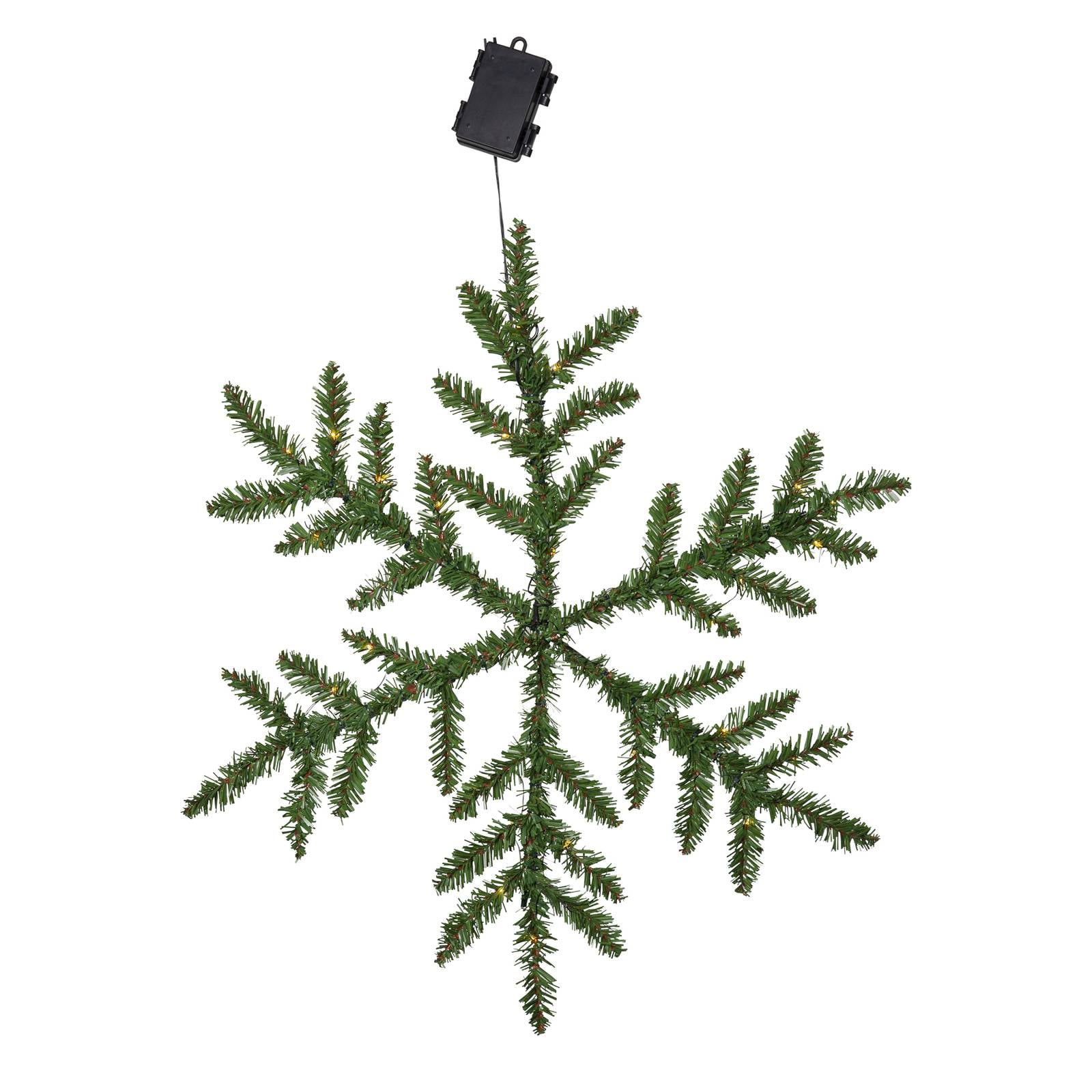 LED-Außendeko Snowflake, batteriebetrieben