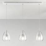 Hanglamp Britton, 3-lamps, transparant
