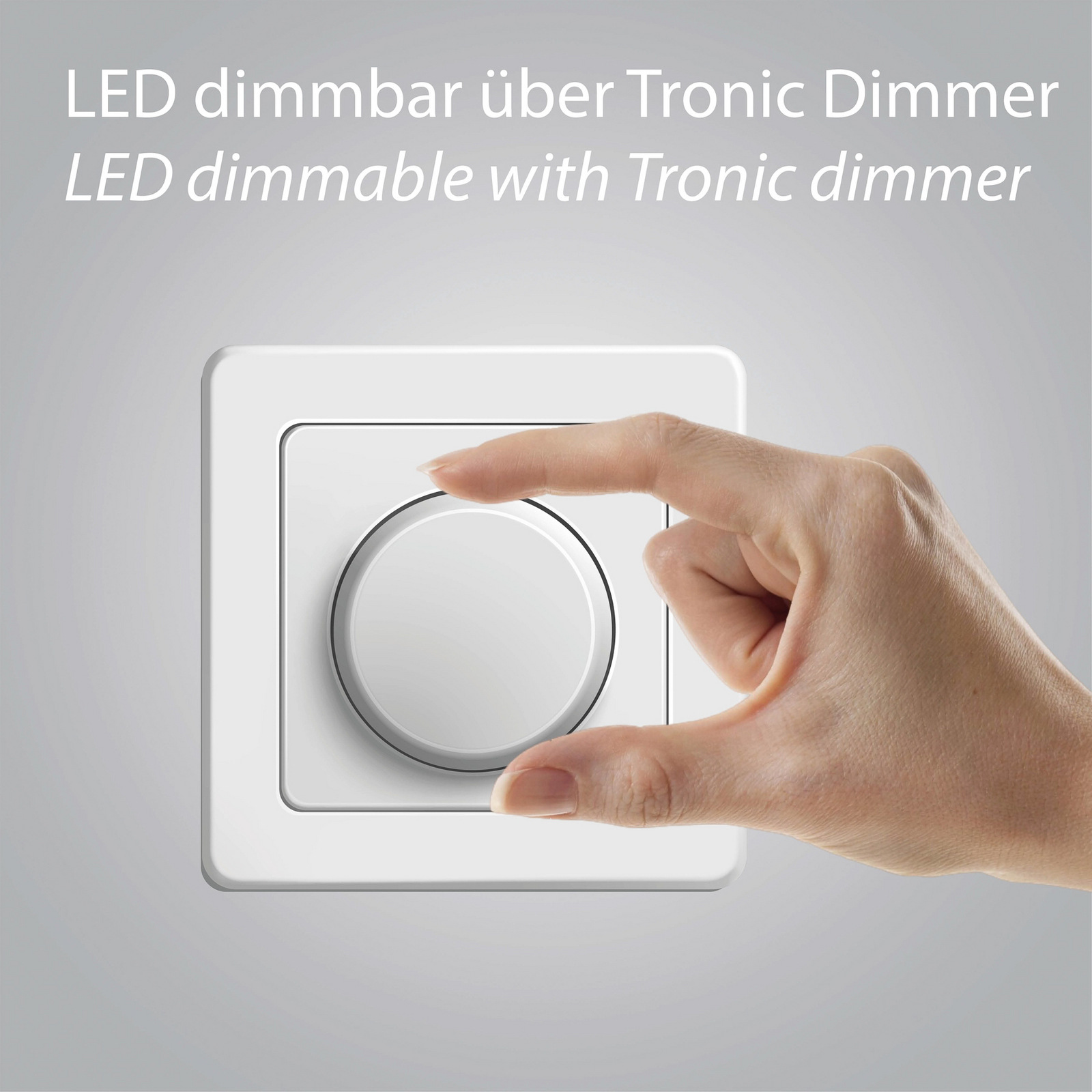 PURE LED таванска лампа Oculis, сребриста Ø 15 cm желязо/стъкло
