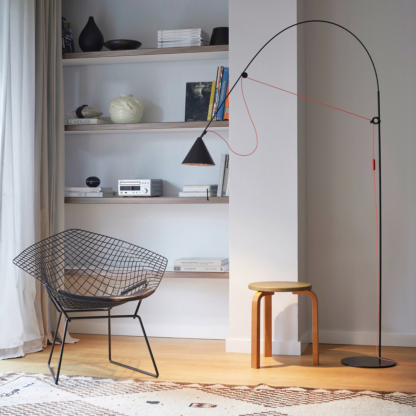 midgard AYNO L LED floor lamp 166 cm tiltable