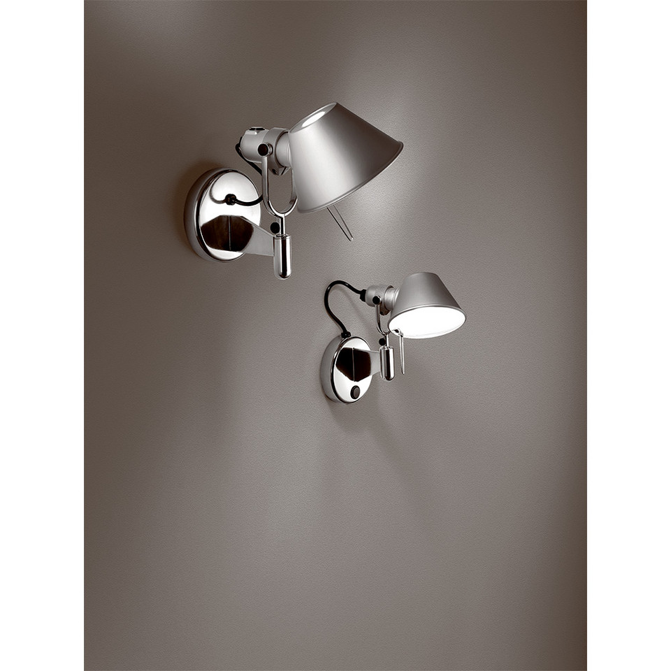 Artemide Tolomeo Faretto E27 Vägglampa, metallisk från Artemide