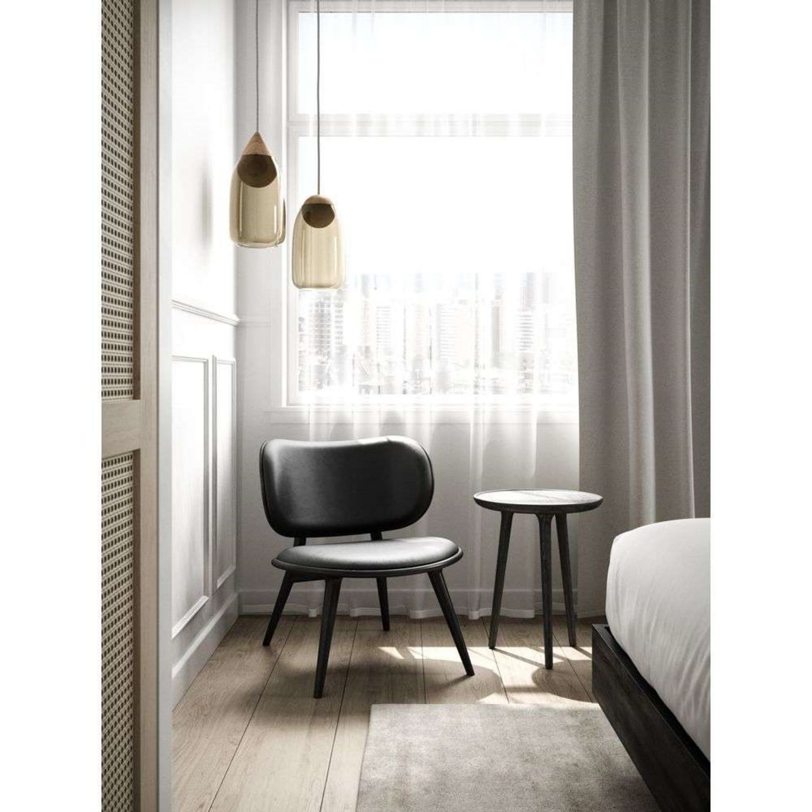 Liuku Taklampa Ball Black/Transparent MATER - Vardagsrum - Glas