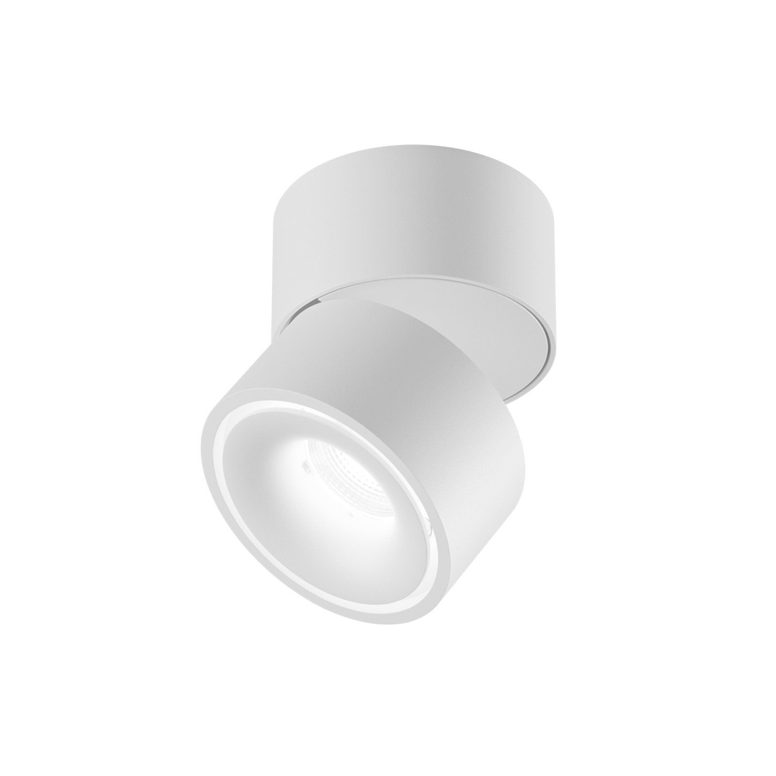 Projetor de teto LED Clippo da EGG, branco/branco, Ø 10 cm, DALI, DTW