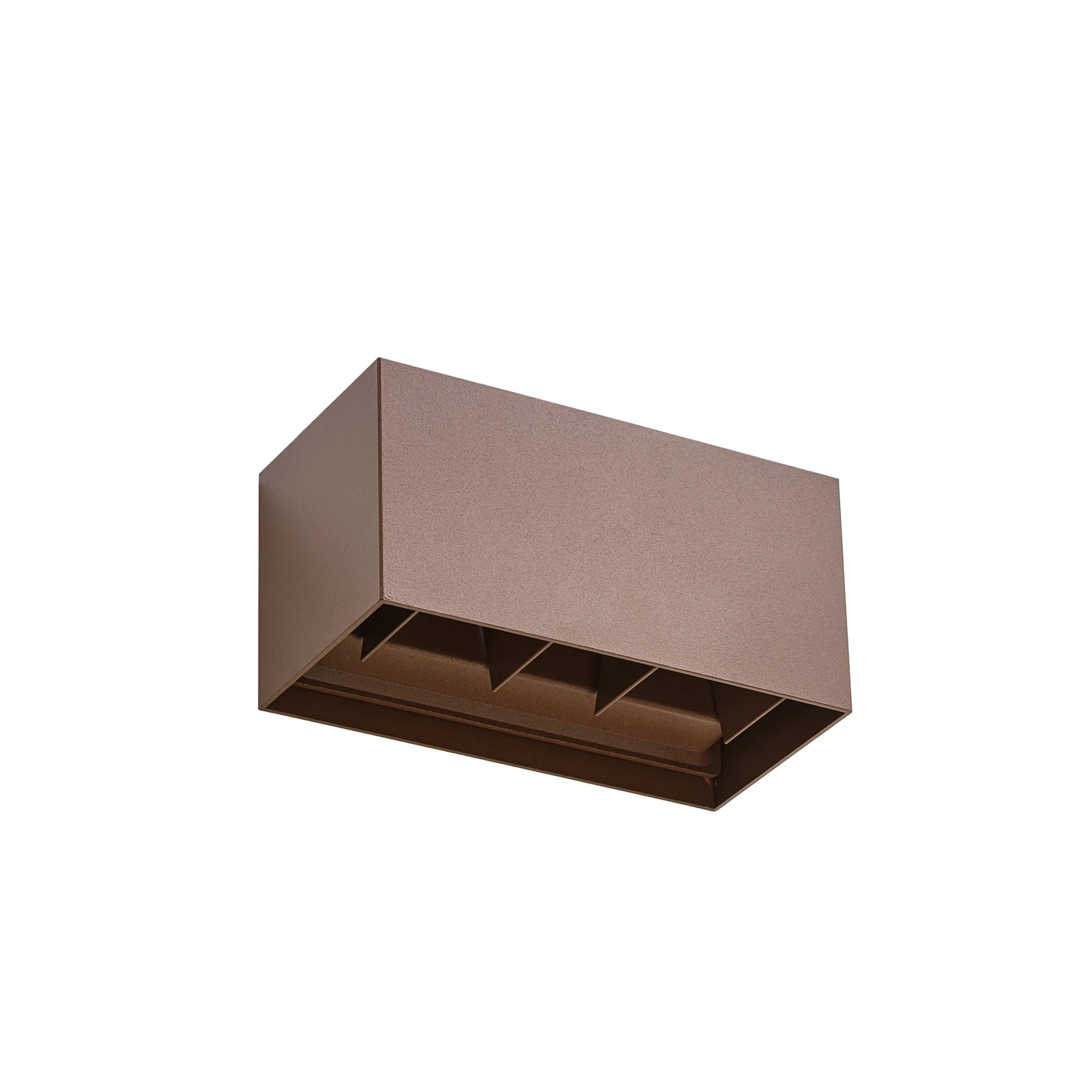 Lindby LED-välisvalgusti Nivar, kandiline, roostekarva, 20 cm, IP54