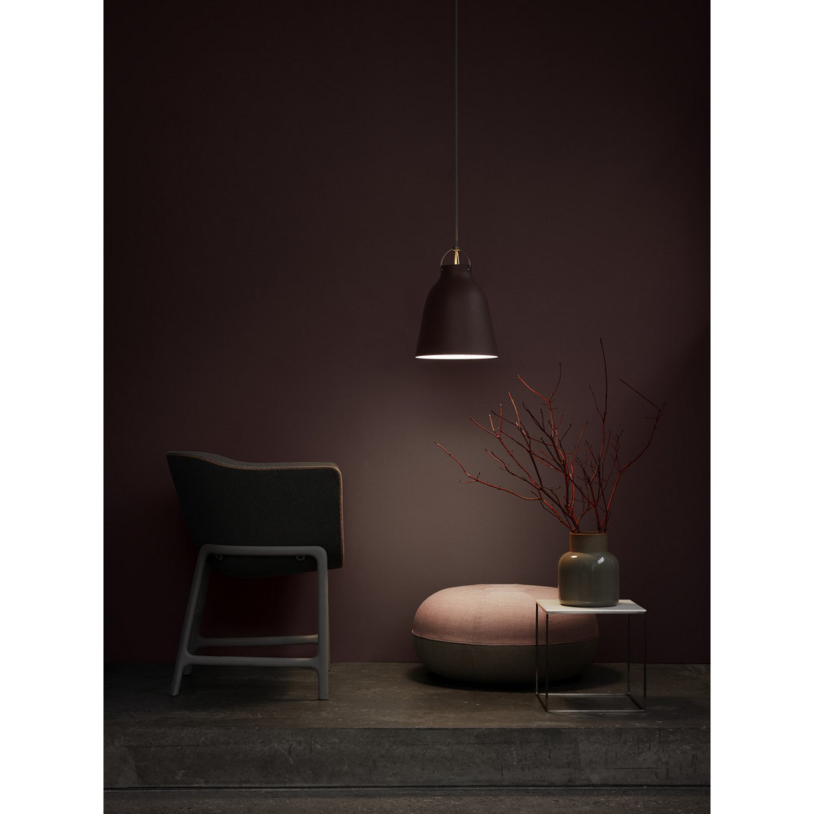 Caravaggio™ P1 Pendant Matt Grey45 - Fritz Hansen