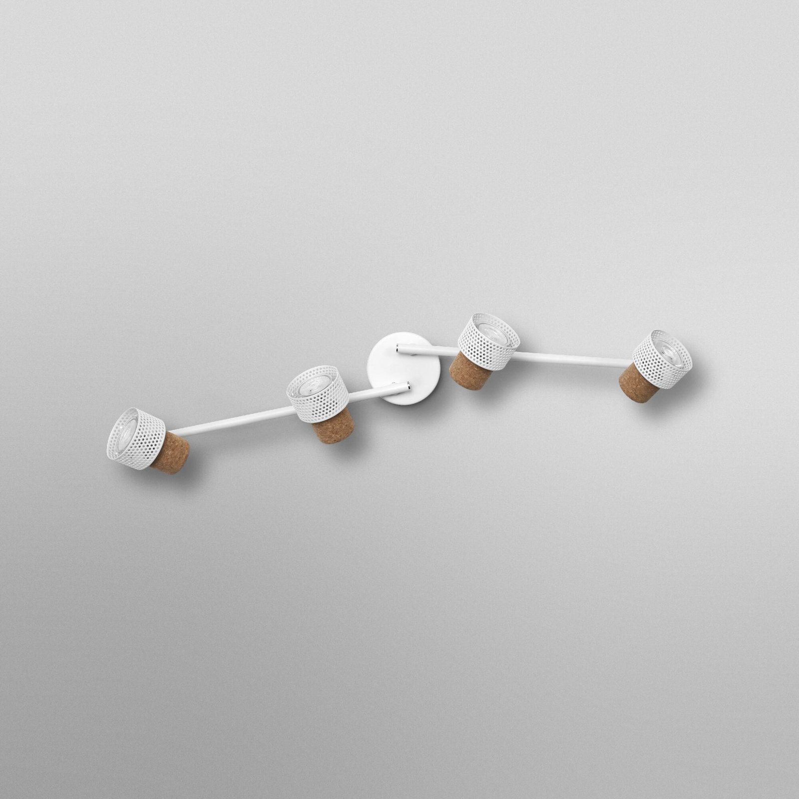 OSRAM Deckenstrahler CORK, weiß, 4 Spots, GU10-LED, 927, dim