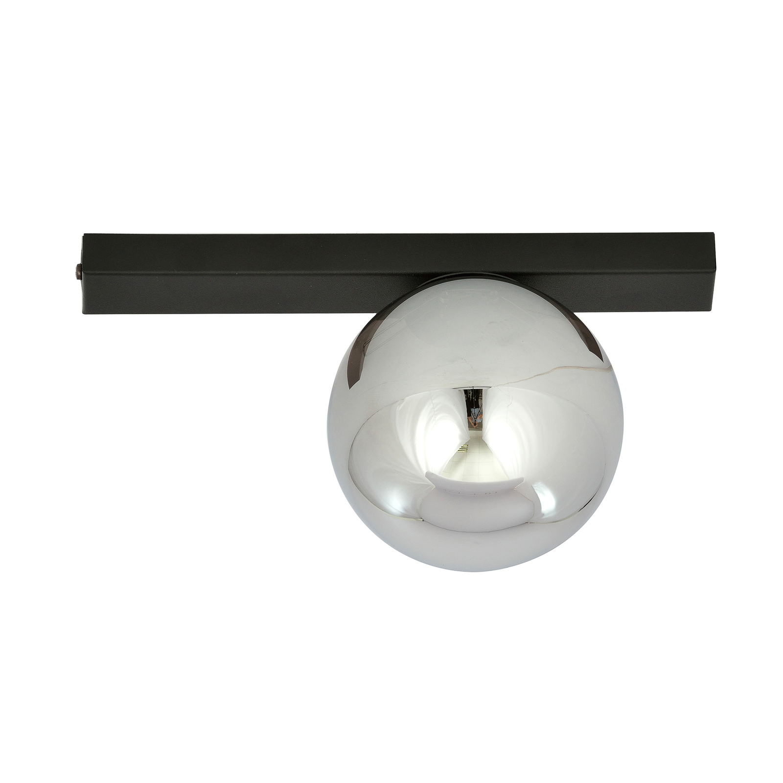 Plafonnier Fit, noir/graphite, à une lampe