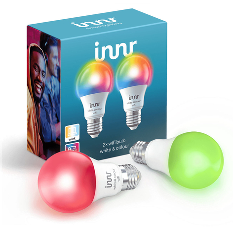 Innr LED-Lampe WiFi E27 9,5W 806lm RGBW 2er