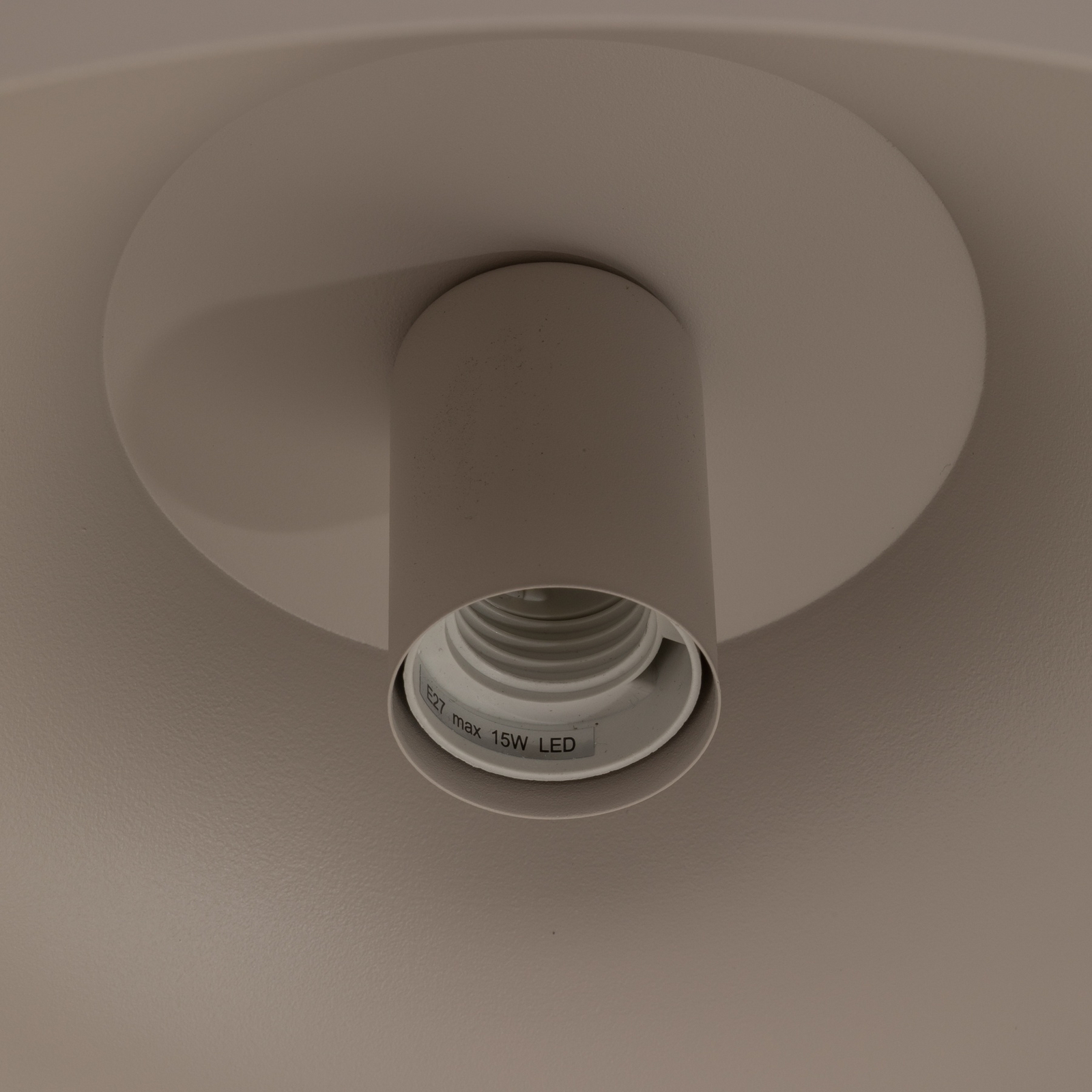 Basca pendant light, beige, metal, Ø 40 cm, E27