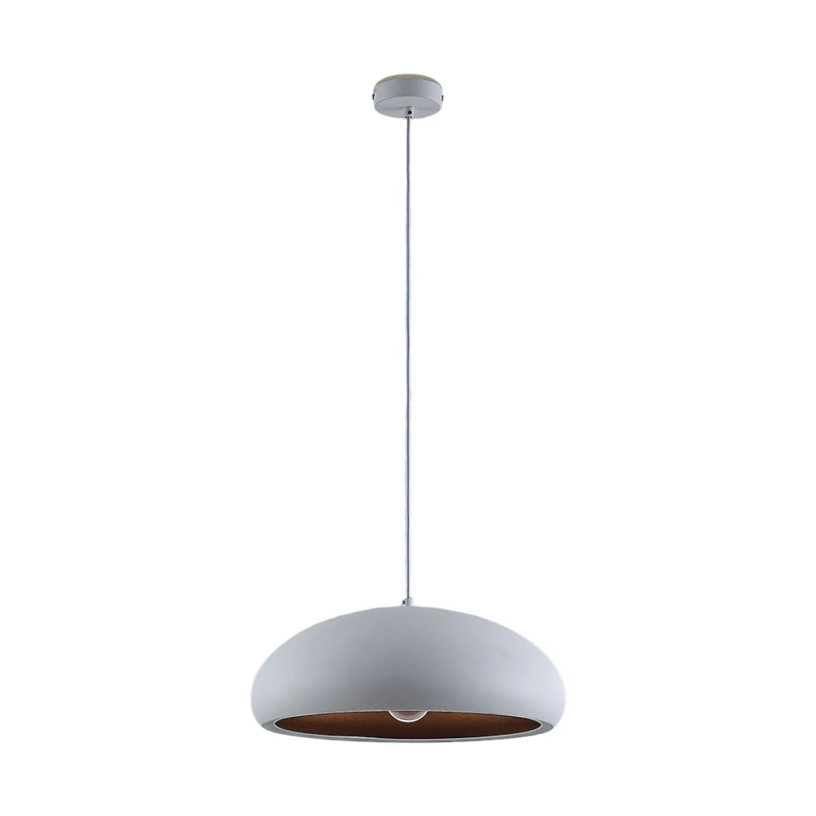 Lindby rippvalgusti Gerwina, valge/kuldne, metall, 40 cm, E27