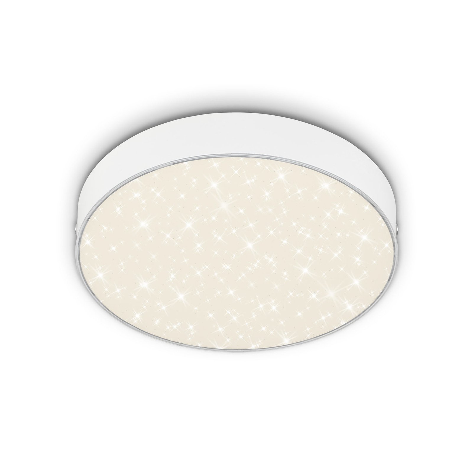 Lampa sufitowa LED Flame Star, Ø 21,2 cm biała